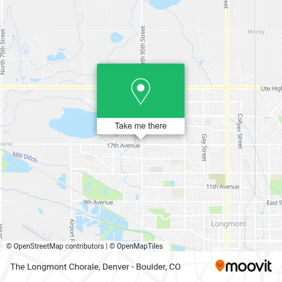 The Longmont Chorale map