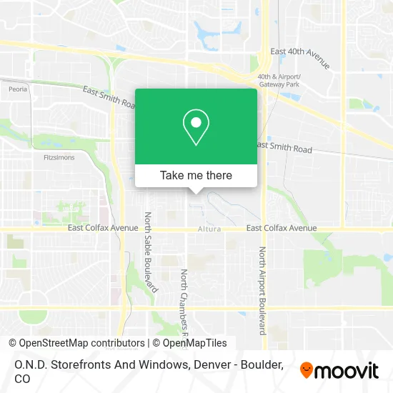 O.N.D. Storefronts And Windows map