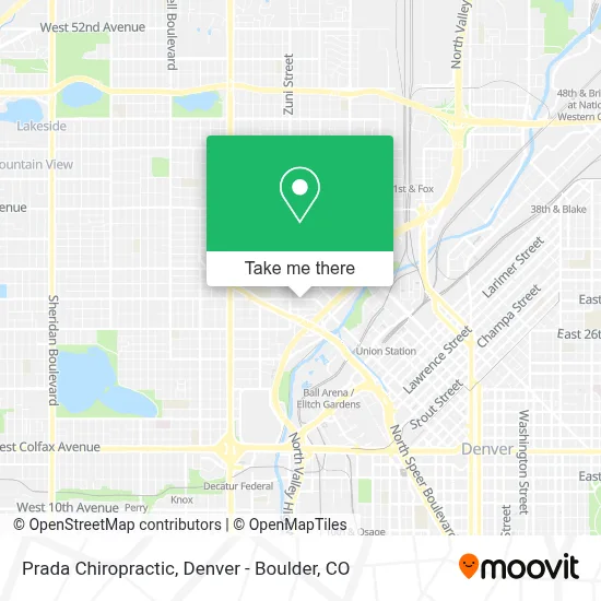 Prada Chiropractic map