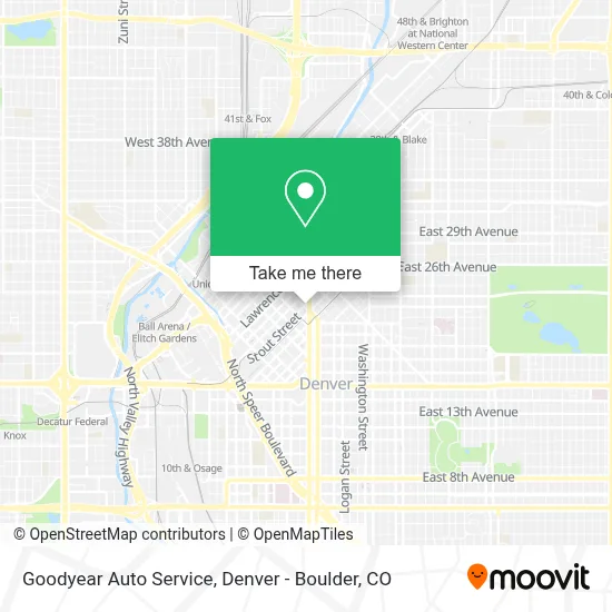 Goodyear Auto Service map