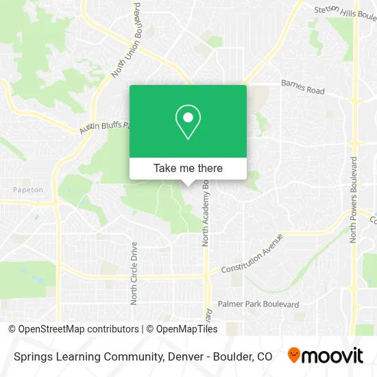 Springs Learning Community map