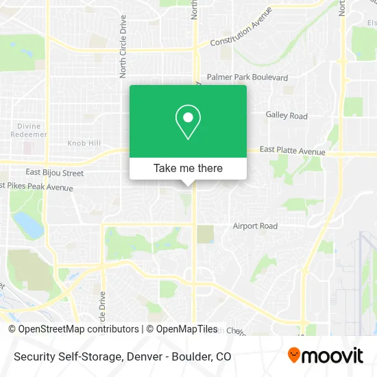 Security Self-Storage map