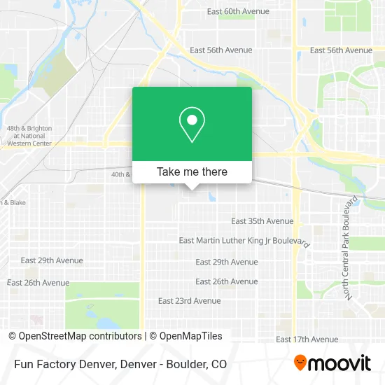 Fun Factory Denver map