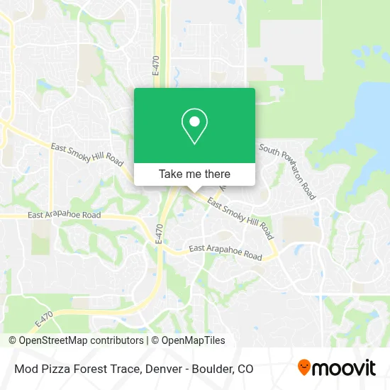Mod Pizza Forest Trace map