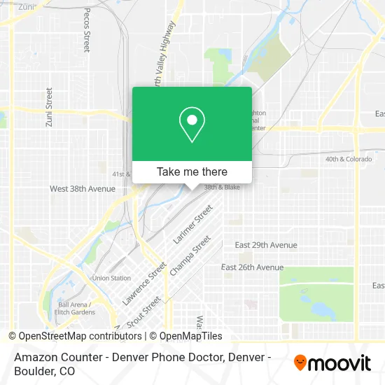 Amazon Counter - Denver Phone Doctor map