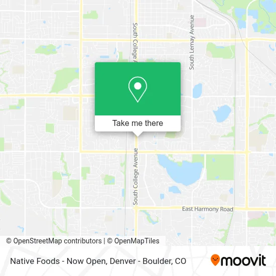 Native Foods - Now Open map