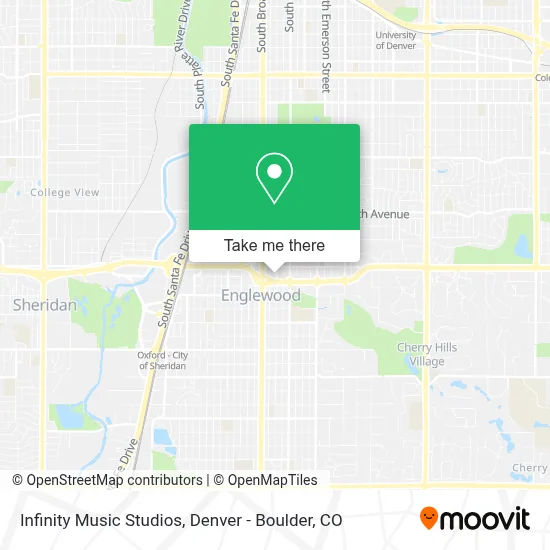 Infinity Music Studios map