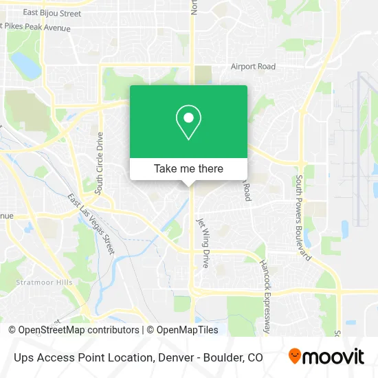 Ups Access Point Location map