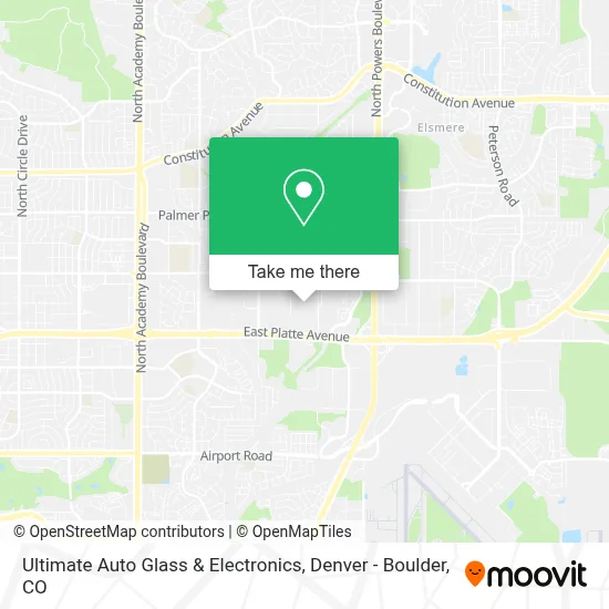 Ultimate Auto Glass & Electronics map