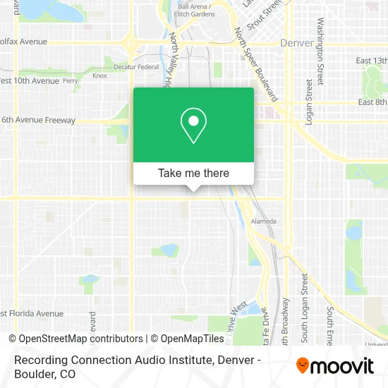 Recording Connection Audio Institute map