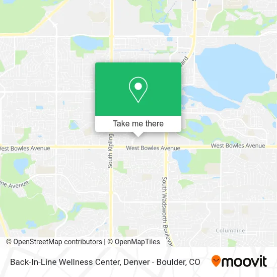 Back-In-Line Wellness Center map