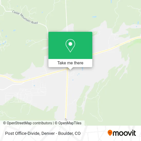Post Office-Divide map