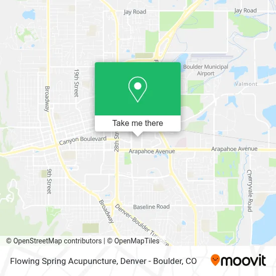 Flowing Spring Acupuncture map
