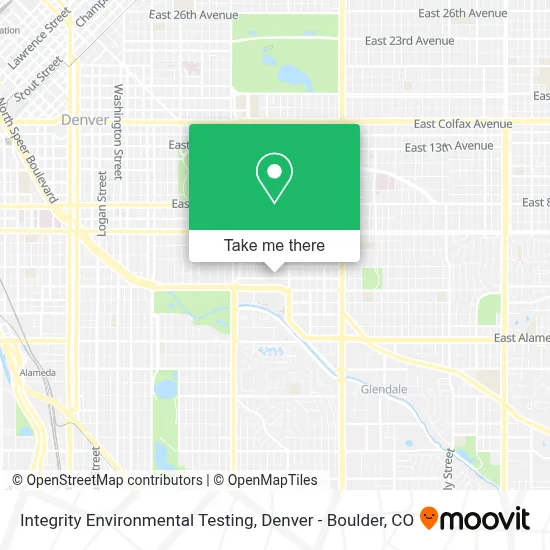 Integrity Environmental Testing map