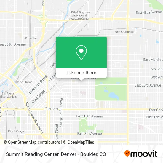 Summit Reading Center map