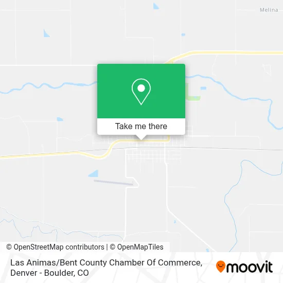 Las Animas / Bent County Chamber Of Commerce map