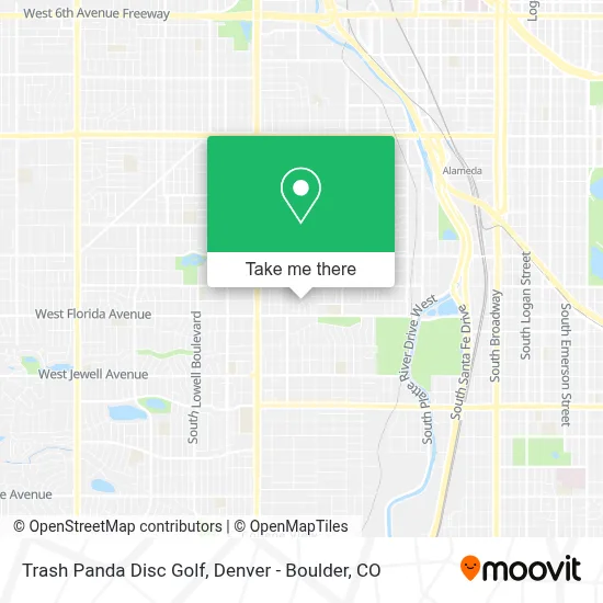 Trash Panda Disc Golf map