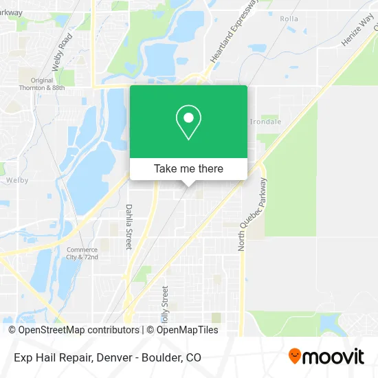 Exp Hail Repair map