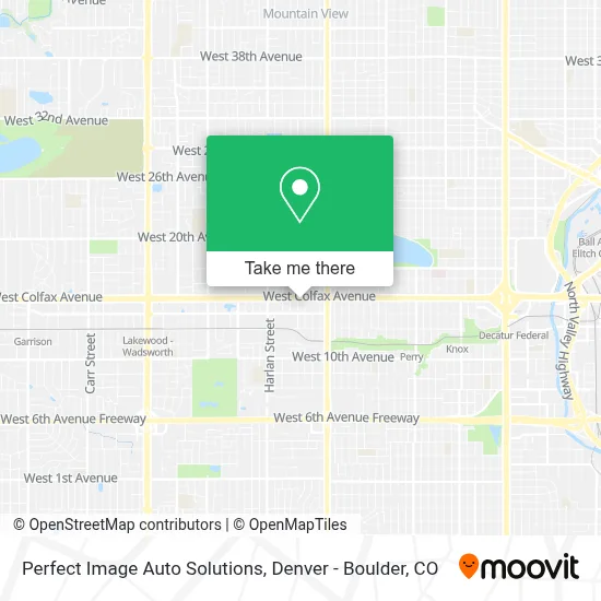 Perfect Image Auto Solutions map