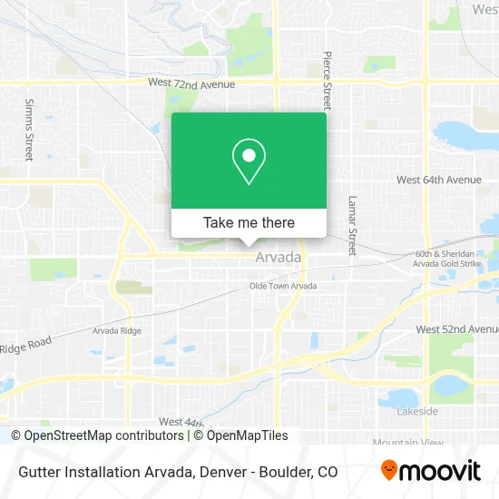 Gutter Installation Arvada map