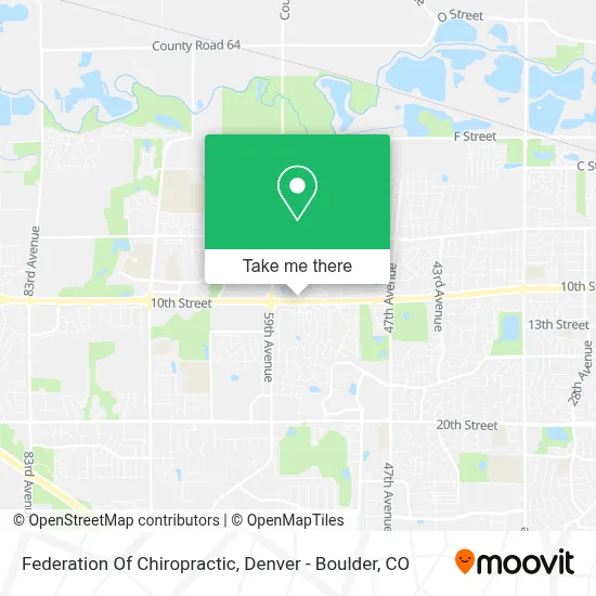 Federation Of Chiropractic map