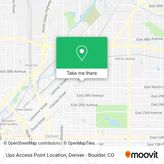 Ups Access Point Location map