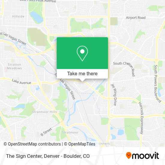 The Sign Center map