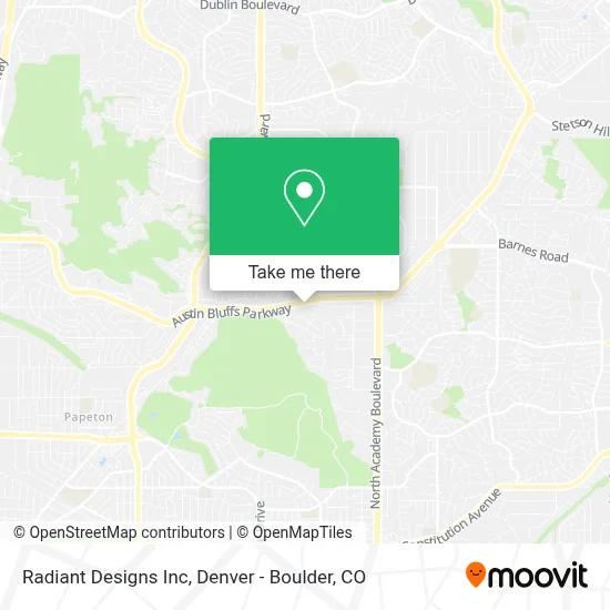 Radiant Designs Inc map