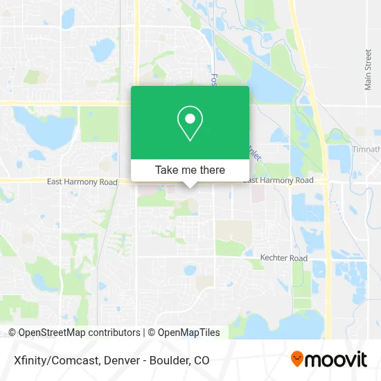 Xfinity/Comcast map