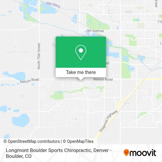 Longmont Boulder Sports Chiropractic map
