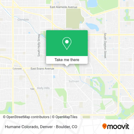 Humane Colorado map