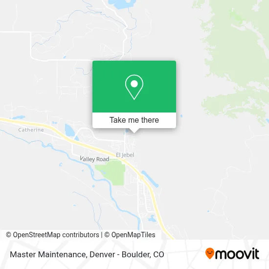 Master Maintenance map