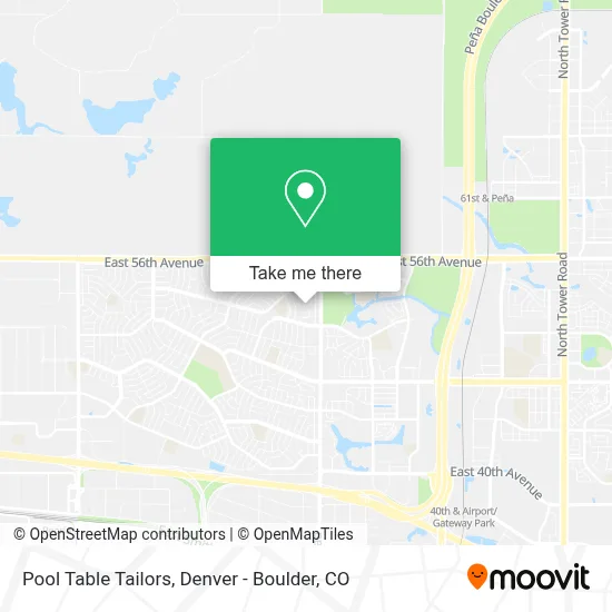 Pool Table Tailors map