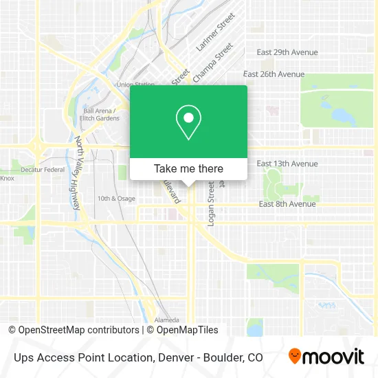 Ups Access Point Location map