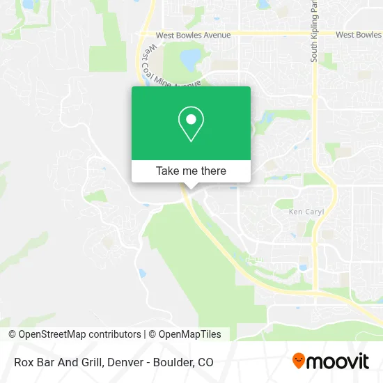 Rox Bar And Grill map