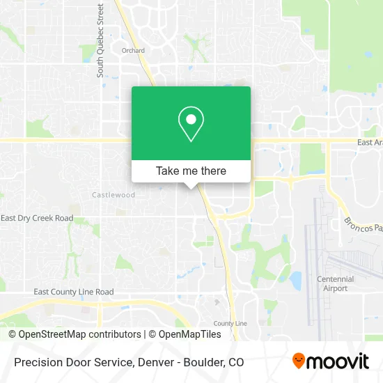 Precision Door Service map