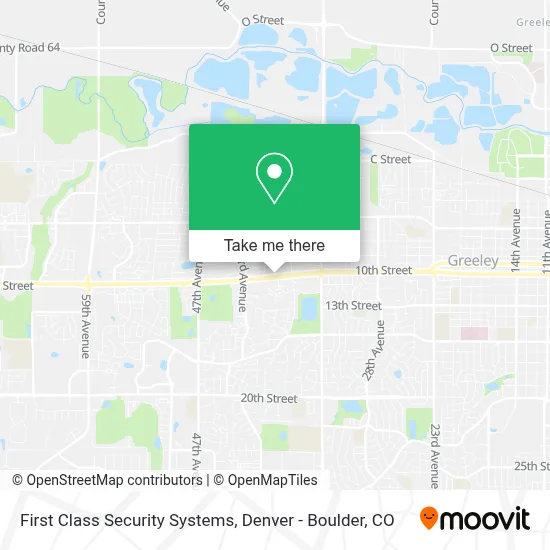 First Class Security Systems map