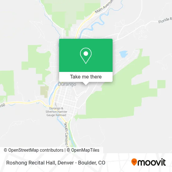 Roshong Recital Hall map