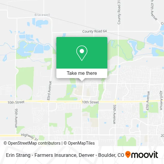 Erin Strang  - Farmers Insurance map