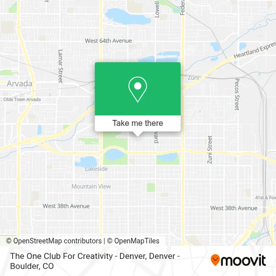 The One Club For Creativity - Denver map