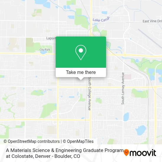 A Materials Science & Engineering Graduate Program at Colostate map