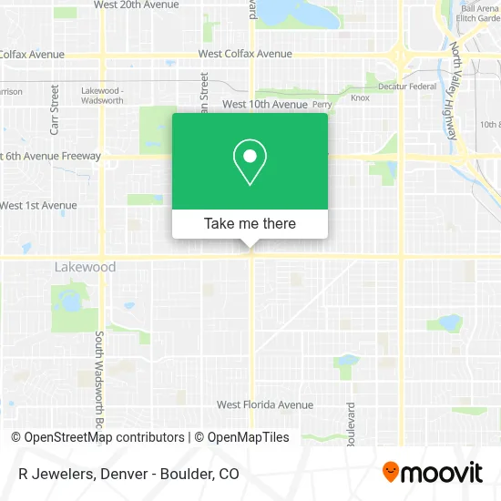 R Jewelers map