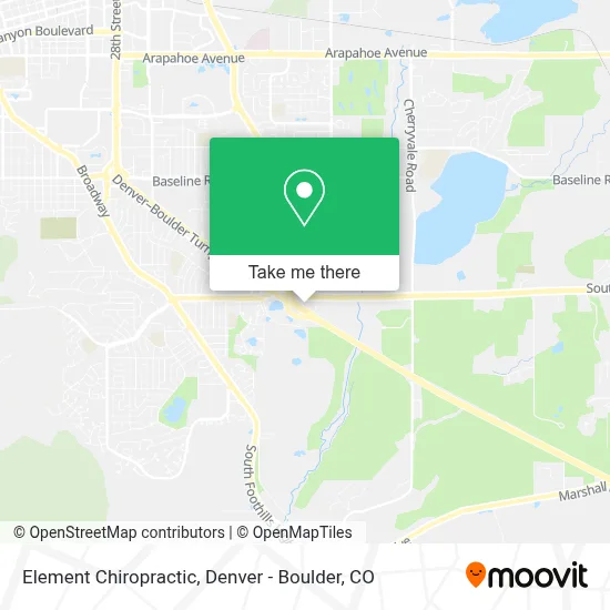 Element Chiropractic map