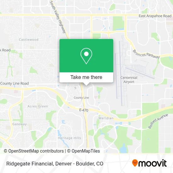 Ridgegate Financial map