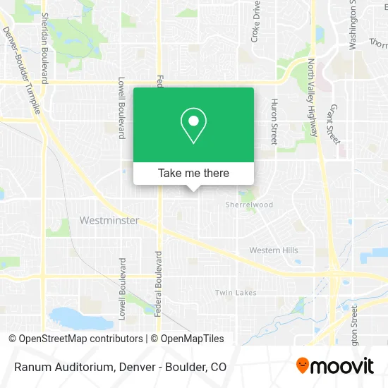 Ranum Auditorium map