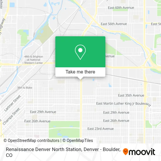 Renaissance Denver North Station map