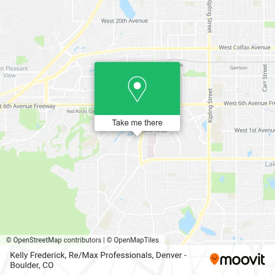 Kelly Frederick, Re / Max Professionals map