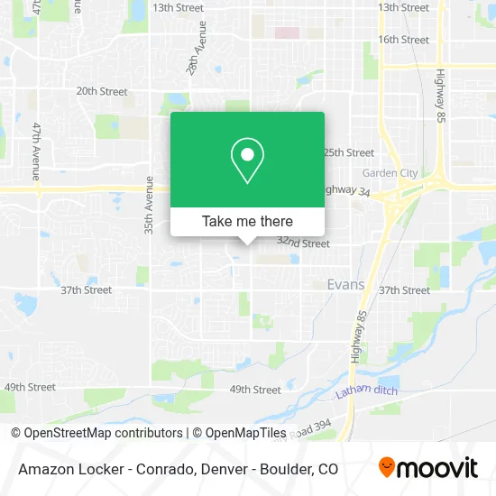 Amazon Locker - Conrado map
