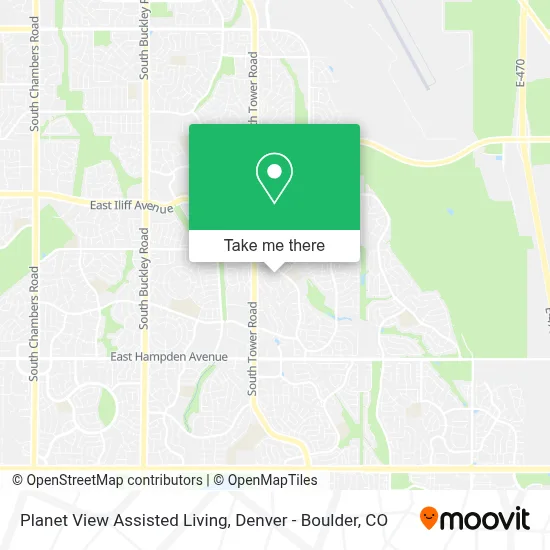 Planet View Assisted Living map