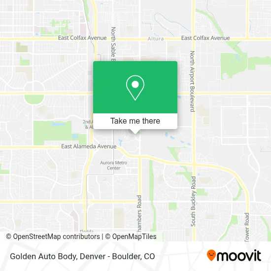 Golden Auto Body map